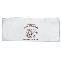 While You Were Busy Foraging I Studied The Blade Retro Large Microfiber Waffle Golf Towel