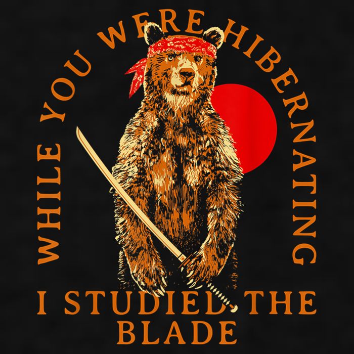 While You Were Hibernating I Studied The Blade Bear Samurai Ladies PosiCharge Tri-Blend Wicking Tank