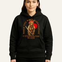 While You Were Hibernating I Studied The Blade Bear Samurai Hoodie