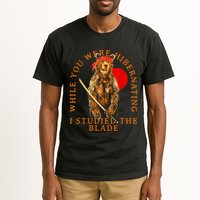 While You Were Hibernating I Studied The Blade Bear Samurai Tall T-Shirt