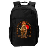 While You Were Hibernating I Studied The Blade Bear Samurai Daily Commute Backpack