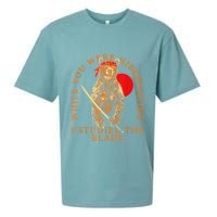 While You Were Hibernating I Studied The Blade Bear Samurai Sueded Cloud Jersey T-Shirt