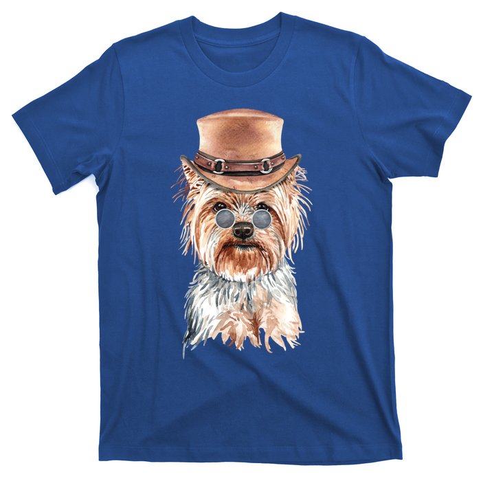 Watercolor Yorkie Yorkshire Terrier Owners Gift T-Shirt