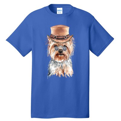 Watercolor Yorkie Yorkshire Terrier Owners Gift Tall T-Shirt