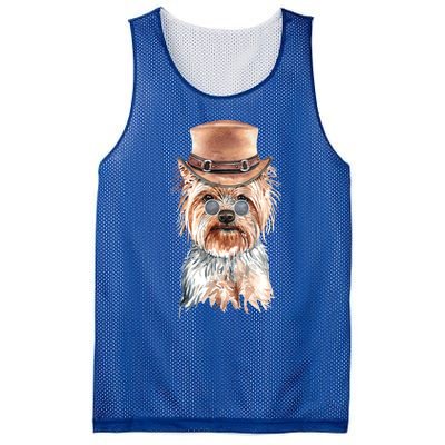 Watercolor Yorkie Yorkshire Terrier Owners Gift Mesh Reversible Basketball Jersey Tank