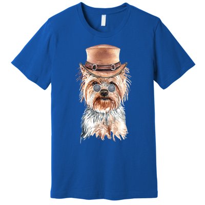 Watercolor Yorkie Yorkshire Terrier Owners Gift Premium T-Shirt