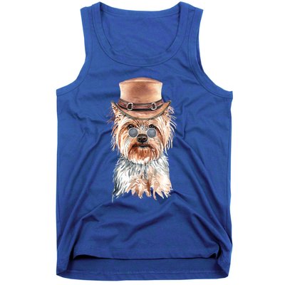 Watercolor Yorkie Yorkshire Terrier Owners Gift Tank Top