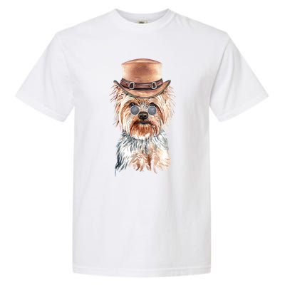 Watercolor Yorkie Yorkshire Terrier Owners Gift Garment-Dyed Heavyweight T-Shirt