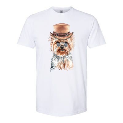 Watercolor Yorkie Yorkshire Terrier Owners Gift Softstyle CVC T-Shirt