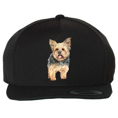 Watercolor Yorkie Yorkshire Terrier Owners Gift Wool Snapback Cap