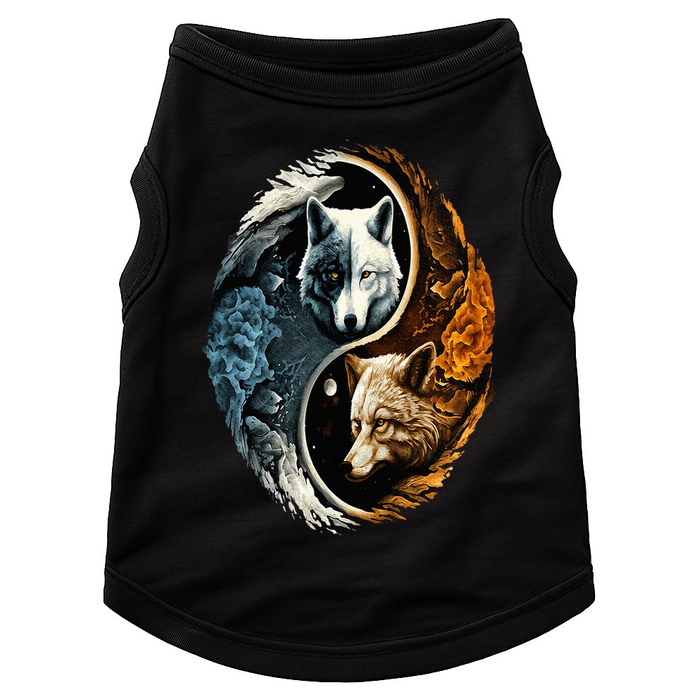 Wolf Yin Yang Doggie Tank