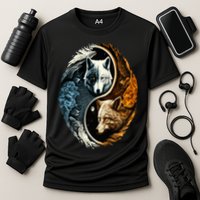 Wolf Yin Yang Cooling Performance Crew T-Shirt