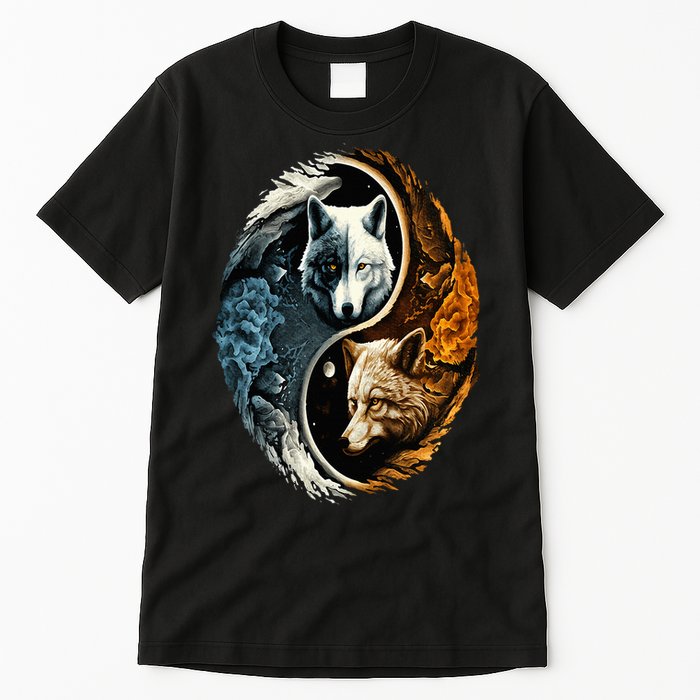 Wolf Yin Yang Tall T-Shirt