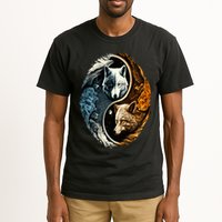 Wolf Yin Yang Tall T-Shirt