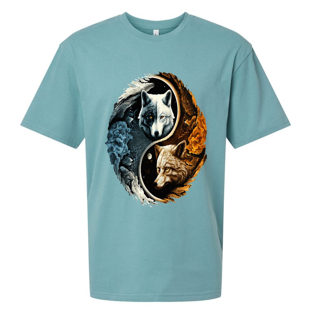 Wolf Yin Yang Sueded Cloud Jersey T-Shirt