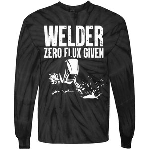 Welder Zero Flux Given Flame Metalsmith Fabricator Tie-Dye Long Sleeve Shirt