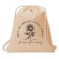 Warren Zeiders She came with a warning Drawstring Bag
