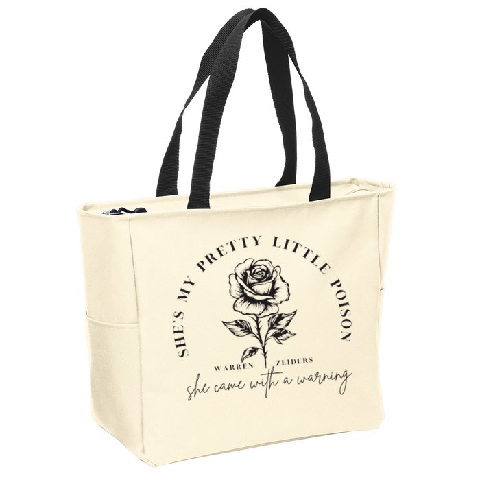 Warren Zeiders She came with a warning Zip Tote Bag