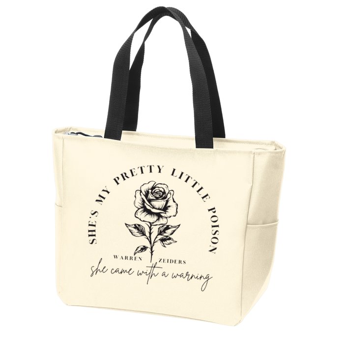 Warren Zeiders She came with a warning Zip Tote Bag