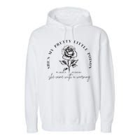 Warren Zeiders She came with a warning Garment-Dyed Fleece Hoodie