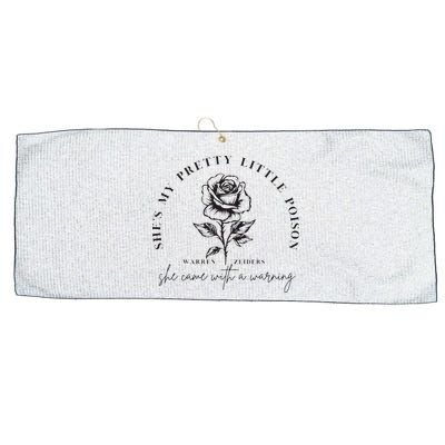 Warren Zeiders She came with a warning Large Microfiber Waffle Golf Towel