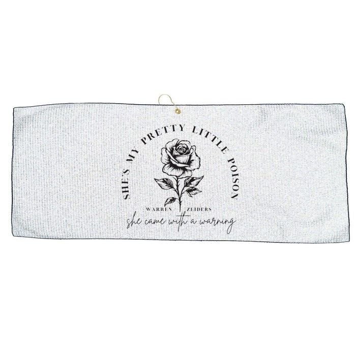 Warren Zeiders She came with a warning Large Microfiber Waffle Golf Towel