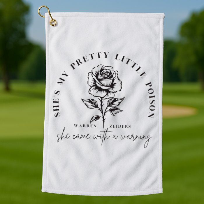 Warren Zeiders She came with a warning Golf Towel