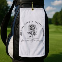 Warren Zeiders She came with a warning Golf Towel