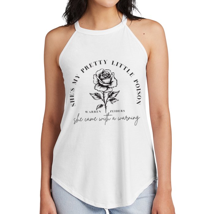Warren Zeiders She came with a warning Women's Perfect Tri Rocker Tank