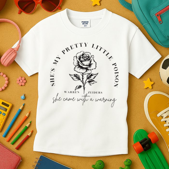 Warren Zeiders She came with a warning Kids T-Shirt