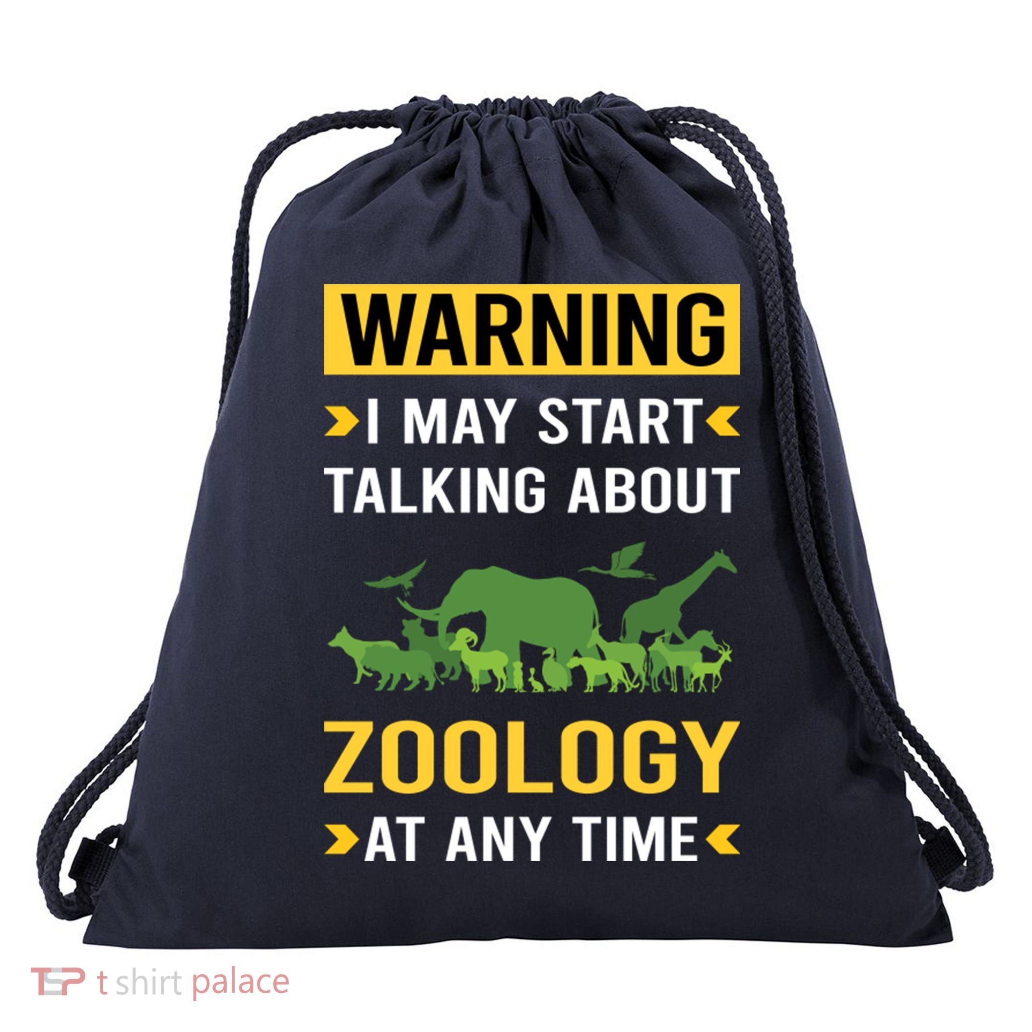 Warning Zoology Zoologist Drawstring Bag