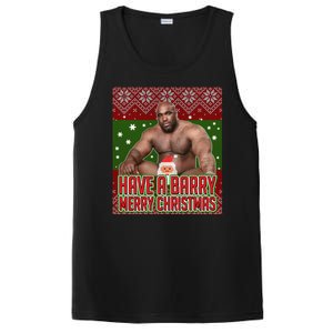 X-Mas Christmas Have A Barry Merry Christmas Ugly Sweater PosiCharge Competitor Tank