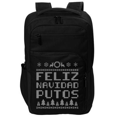 X-Mas Feliz Navidad Putos Ugly Christmas Impact Tech Backpack