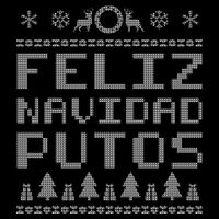 X-Mas Feliz Navidad Putos Ugly Christmas Drawstring Bag