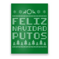 X-Mas Feliz Navidad Putos Ugly Christmas Poster