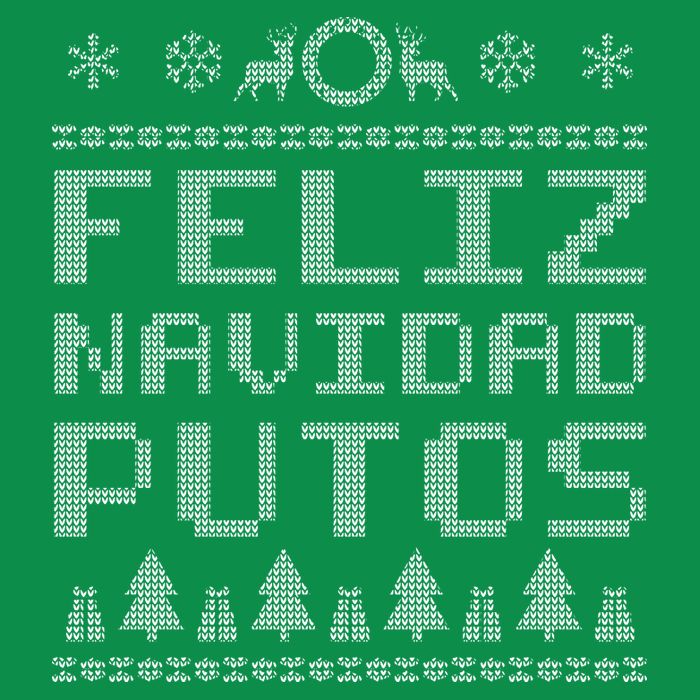 X-Mas Feliz Navidad Putos Ugly Christmas Poster