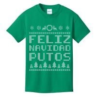 X-Mas Feliz Navidad Putos Ugly Christmas Kids T-Shirt