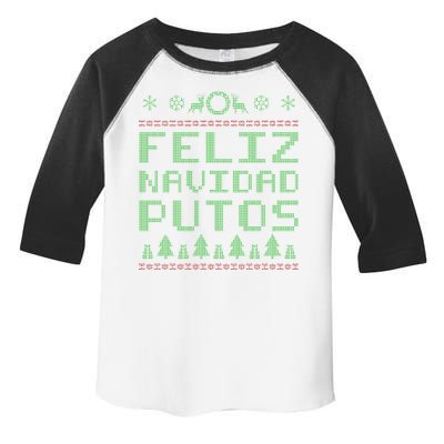 X-Mas Feliz Navidad Putos Ugly Christmas Toddler Fine Jersey T-Shirt