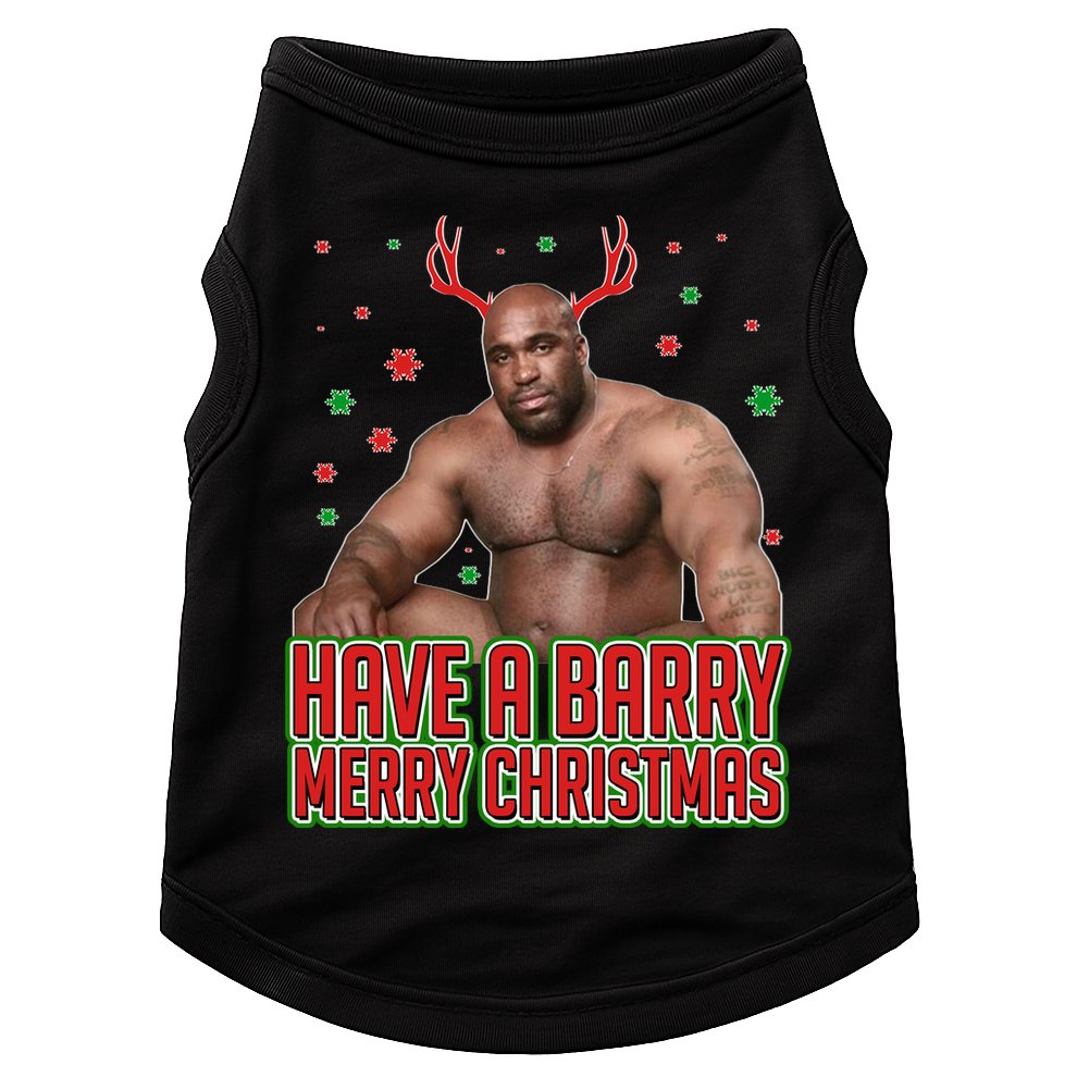 X-Mas Have A Barry Merry Christmas Doggie Tank