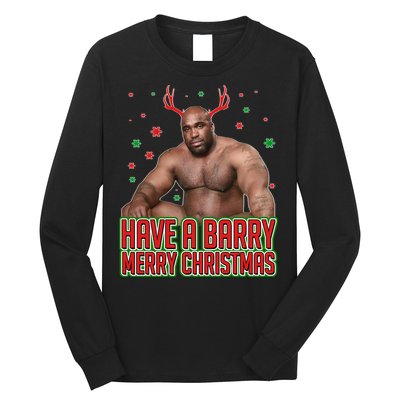 X-Mas Have A Barry Merry Christmas Long Sleeve Shirt