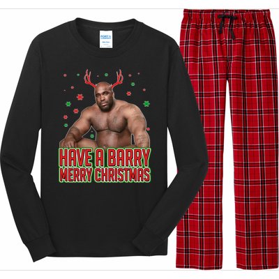 X-Mas Have A Barry Merry Christmas Long Sleeve Pajama Set