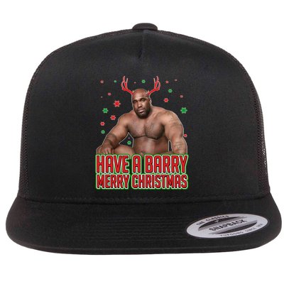 X-Mas Have A Barry Merry Christmas Flatbill Hat