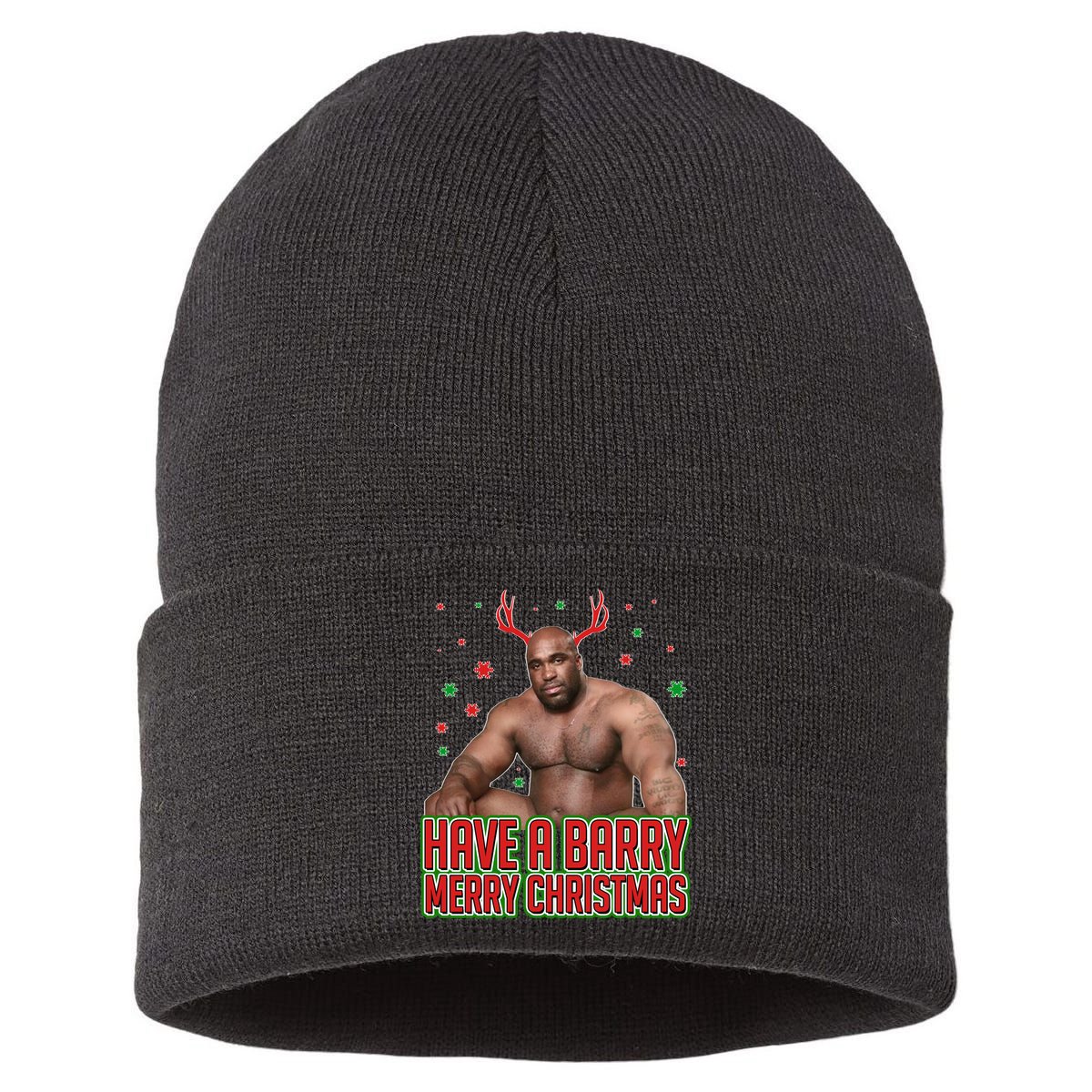 X-Mas Have A Barry Merry Christmas Sustainable Knit Beanie