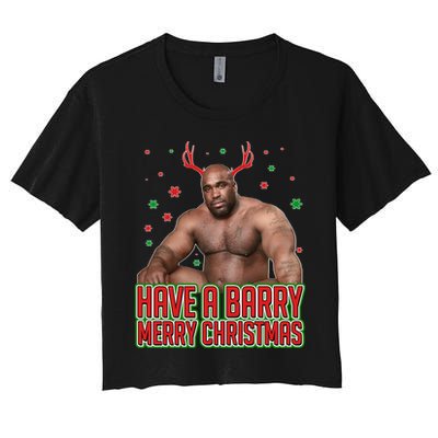 X-Mas Have A Barry Merry Christmas Crop Top