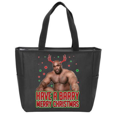 X-Mas Have A Barry Merry Christmas Zip Tote Bag