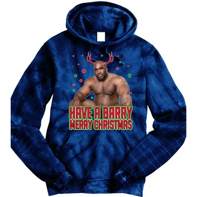 X-Mas Have A Barry Merry Christmas Tie Dye Hoodie