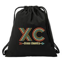 Xc A Cross Country Running Design Drawstring Bag