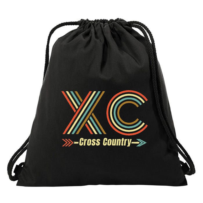 Xc A Cross Country Running Design Drawstring Bag