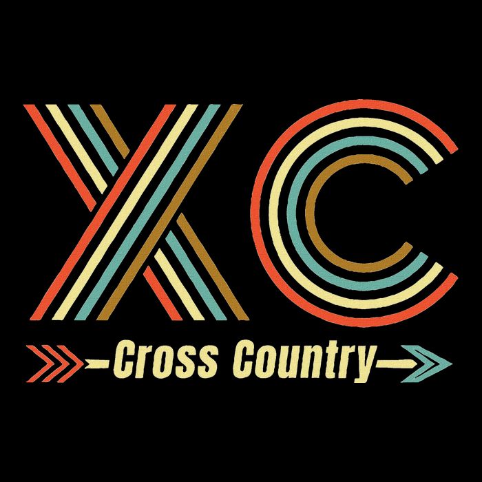 Xc A Cross Country Running Design Drawstring Bag