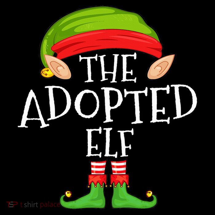 Xmas Adopted Elf Matching Christmas Family Elf Flatbill Hat